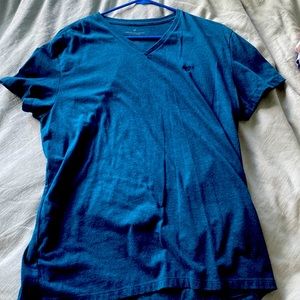 Blue AE mens V Neck shirt